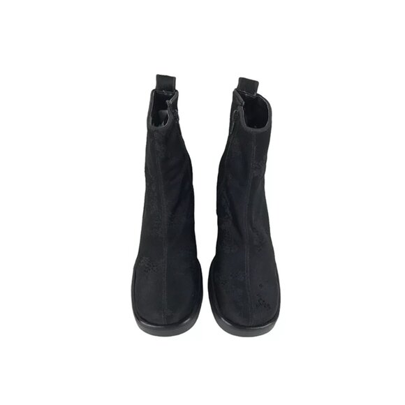 Berne Mev‎ Womens Black Zipper Block Heel Ankle Platform Boots Size EUR 36 - Picture 4 of 9